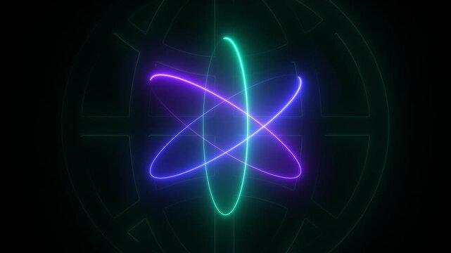 Next gen computing and artificial intelligence concept on the transparent background. AI and quantum processing for data analysis,  Automation, Future innovation. Motion graphics of automation concept