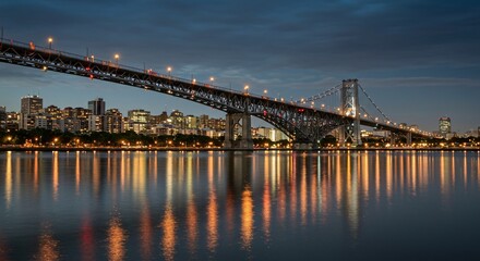 Fototapeta premium a bridge over a body of water