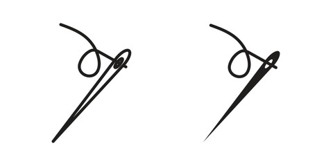 Needle icon. vector flat and line symbols. Vector Graphics.