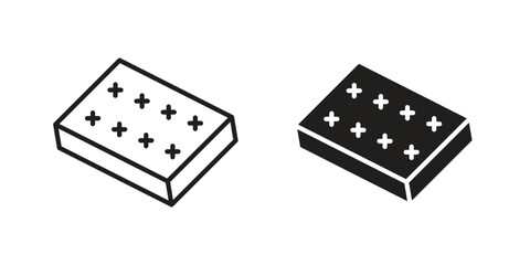 Mattress icon. vector flat and line symbols. Vector Graphics.