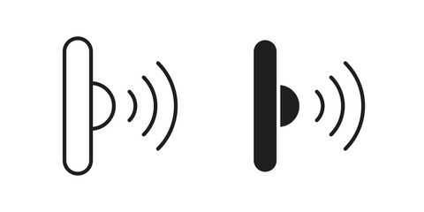 Infrared icon. vector flat and line symbols. Vector Graphics.