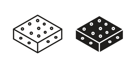 Halva icon. vector flat and line symbols. Vector Graphics.