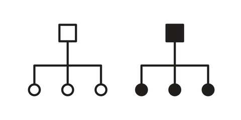 classification icon. vector flat and line symbols. Vector Graphics.