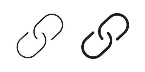 Chain icon. vector flat and line symbols. Vector Graphics.