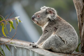 Fototapeta premium koala in tree