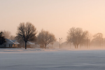 serene minimalist atmosphere of christmas celebration in united states