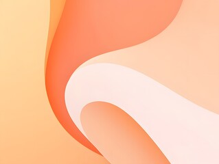 Abstract Organic Shapes - Peach and Coral Color Palette