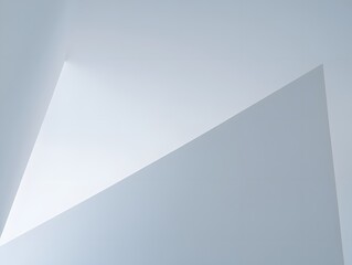 Abstract Geometric Design - Minimalist Blue and White Shapes