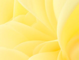 Abstract Yellow Background with Flowing Lines and Curves