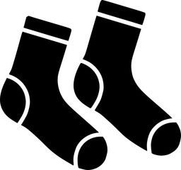 socks glyph flat vector icon
