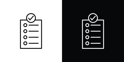 Requirements icon. Editable stroke. Icon for web.