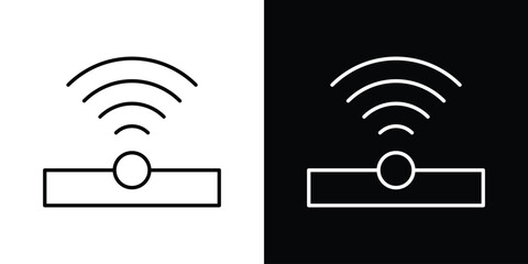 Infrared icon. Editable stroke. Icon for web.