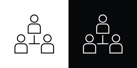 Coordinate icon. Editable stroke. Icon for web.