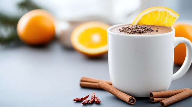 Gluten- and lactose-free chocolate pudding with canihua and orange zest