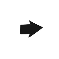 Hand Drawn Bold Right Arrow