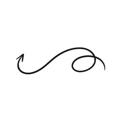 Hand Drawn Spiral Arrow