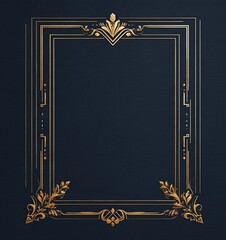 A modern, elegant design for an official black and white certificate with golden accents. The vector graphic illustration style features sharp lines and a white background, creating a professional bus