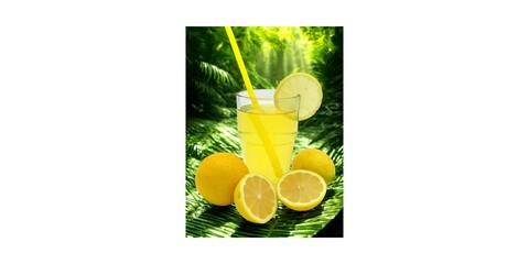 A refreshing glass of lemonade garnished with lemon slices, surrounded by fresh lemons.