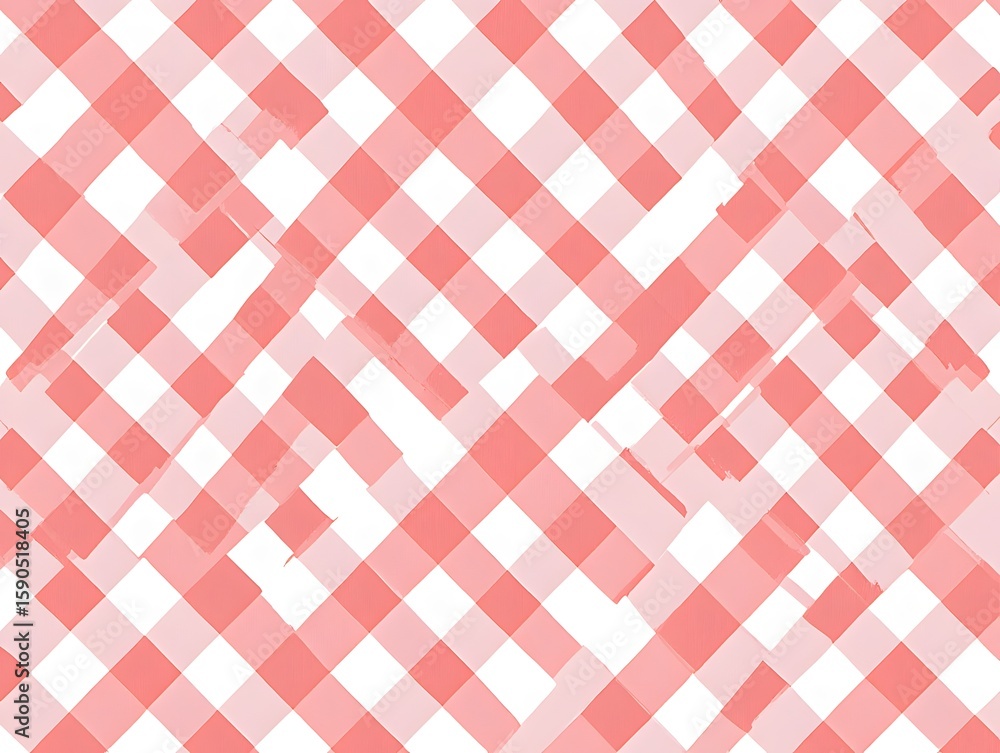 Poster abstract red and white diagonal checkered pattern background