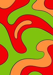 Melt background trippy psychedelic illustration