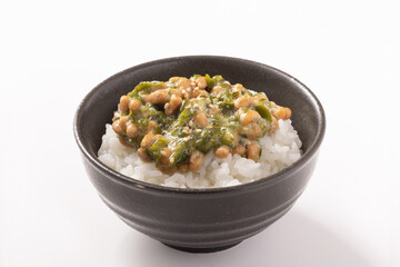 めかぶ納豆　ご飯