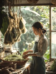 The aroma of zongzi fills the air, with people hanging mugwort and wearing sachets at home