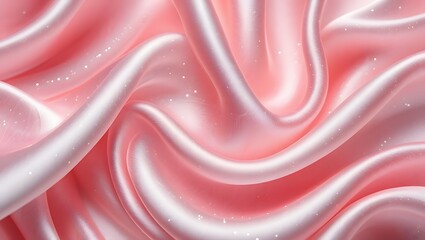 Pink Satin Fabric Texture - Elegant Drape and Flow