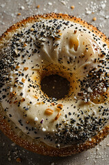 Seed-Crusted Bagel