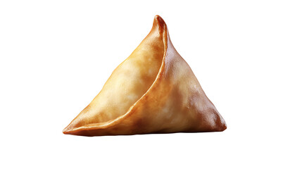 Crispy samosa beckoning with savory aromas golden brown perfection on a dark background an on transparent background