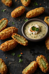 Crunchy Fried Pickle Chips
