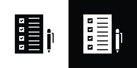 Survey icon vector, filled flat sign, solid pictogram. Symbol, logo illustration.