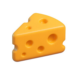 3D piece of cheese