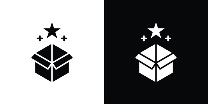New product icon vector, filled flat sign, solid pictogram. Symbol, logo illustration.