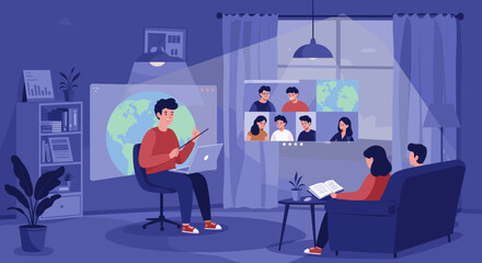The illustration suggests the power of knowledge and the enchantment of learning.