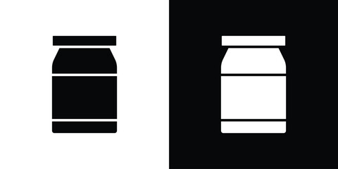 Jar icon vector, filled flat sign, solid pictogram. Symbol, logo illustration.