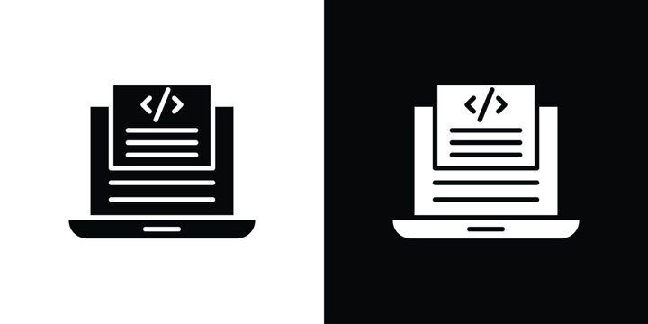 Front end icon vector, filled flat sign, solid pictogram. Symbol, logo illustration.