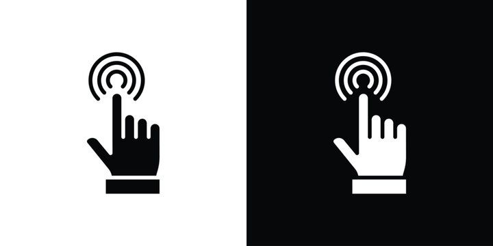 Finger control icon vector, filled flat sign, solid pictogram. Symbol, logo illustration.