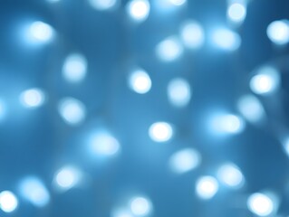 Abstract Blue Background with Bokeh Lights