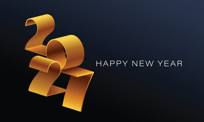 2027 Happy New Year Background Design. Greeting Card, Banner, Poster. Vector Illustration.
