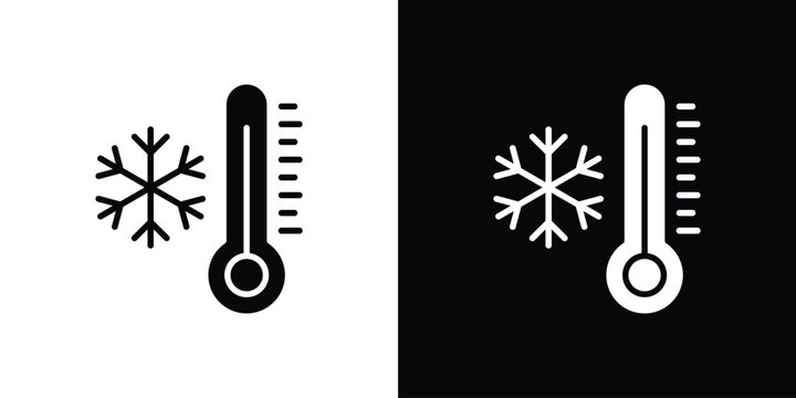 Cold icon vector, filled flat sign, solid pictogram. Symbol, logo illustration.