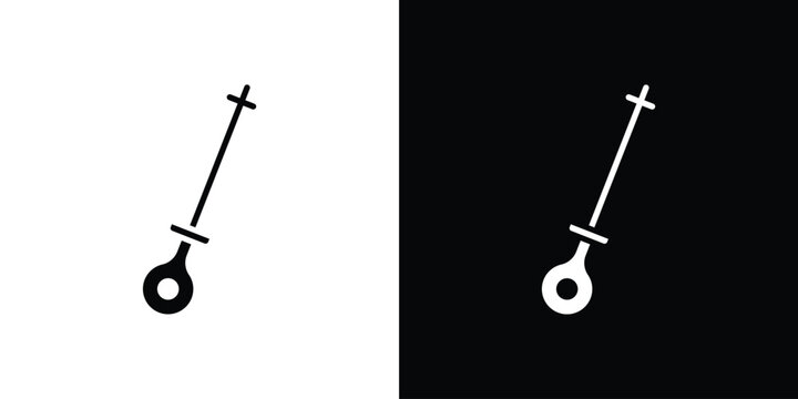 Car dipstick icon vector, filled flat sign, solid pictogram. Symbol, logo illustration.
