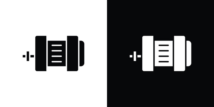 Car alternator icon vector, filled flat sign, solid pictogram. Symbol, logo illustration.