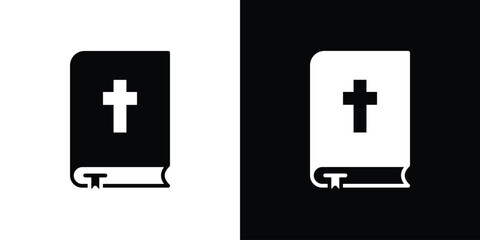 Fototapeta premium Bible icon vector, filled flat sign, solid pictogram. Symbol, logo illustration.