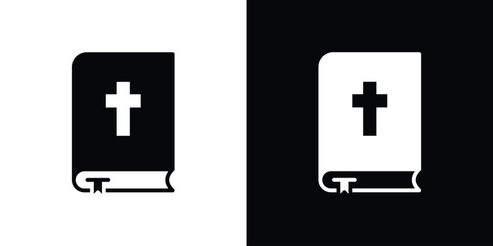 Bible icon vector, filled flat sign, solid pictogram. Symbol, logo illustration.
