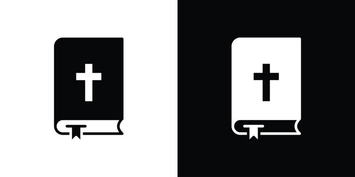 Bible icon vector, filled flat sign, solid pictogram. Symbol, logo illustration.