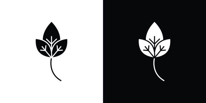 Basil icon vector, filled flat sign, solid pictogram. Symbol, logo illustration.