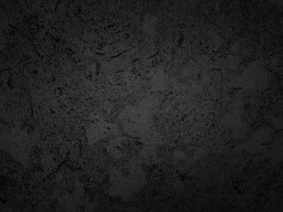 Black weathered cement surface texture. Dark concrete background