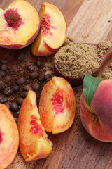 peaches and coffee
