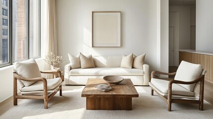 Elegant Living Room Interior Design, Minimalist Home Decor