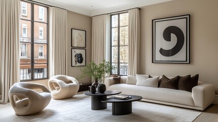Sophisticated Minimalist Living Room Interior Design Style